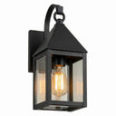 Ashford Sconce shown in the Matte Black finish with a Clear shade - 9531P-BK-CL