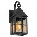 Ashford Sconce shown in the Matte Black finish with a Clear shade - 9531P-H-BK-CL