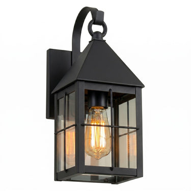 Ashford Sconce shown in the Matte Black finish with a Clear shade - 9531P-H-BK-CL