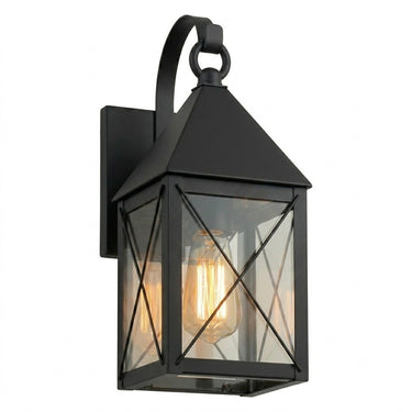 Ashford Sconce shown in the Matte Black finish with a Clear shade - 9531P-X-BK-CL