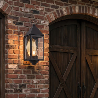 Ashford Sconce shown in the Matte Black finish with a Clear shade - 9561-BK-CL-C 2