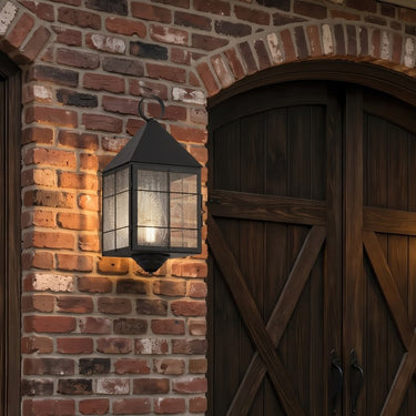Ashford Sconce shown in the Matte Black finish with a Seedy shade - 9511-H-BK-SDY-C 2