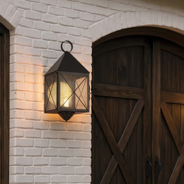 Ashford Sconce shown in the Matte Black finish with a Seedy shade - 9511-X-BK-SDY-C 2