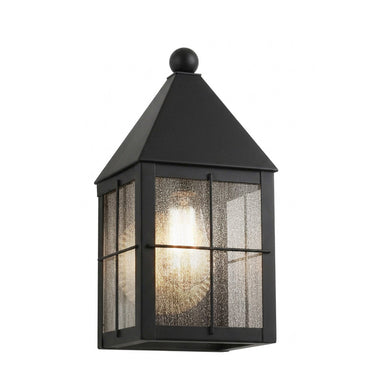 Ashford Sconce shown in the Matte Black finish with a Seedy shade - 9531-H-BK-SDY