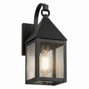 Ashford Sconce shown in the Matte Black finish with a Seedy shade - 9531P-BK-SDY