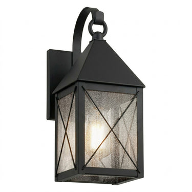 Ashford Sconce shown in the Matte Black finish with a Seedy shade - 9531P-X-BK-SDY