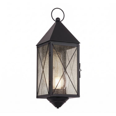 Ashford Sconce shown in the Matte Black finish with a Seedy shade - 9561-X-BK-SDY-C