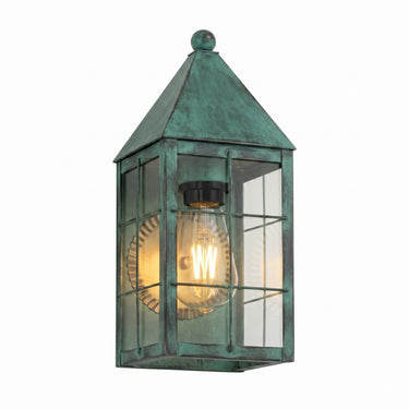 Ashford Sconce shown in the Verde Green finish with a Clear shade - 9521-H-VG-CL