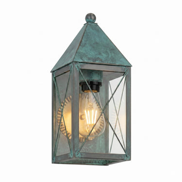 Ashford Sconce shown in the Verde Green finish with a Clear shade - 9521-X-VG-CL