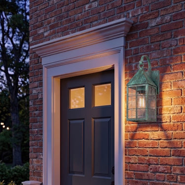 Ashford Sconce shown in the Verde Green finish with a Clear shade - 9521P-H-VG-CL 2