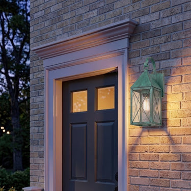 Ashford Sconce shown in the Verde Green finish with a Clear shade - 9521P-X-VG-CL 2