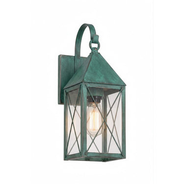 Ashford Sconce shown in the Verde Green finish with a Clear shade - 9521P-X-VG-CL