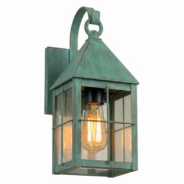 Ashford Sconce shown in the Verde Green finish with a Clear shade - 9531P-H-VG-CL