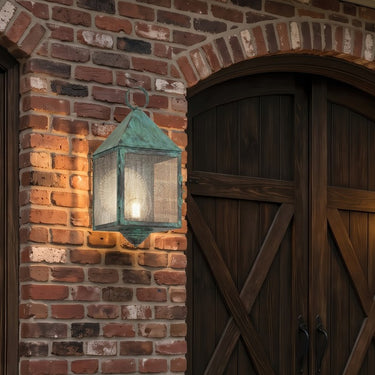 Ashford Sconce shown in the Verde Green finish with a Seedy shade - 9511-VG-SDY-C 2