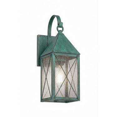 Ashford Sconce shown in the Verde Green finish with a Seedy shade - 9521P-X-VG-SDY