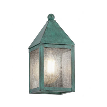 Ashford Sconce shown in the Verde Green finish with a Seedy shade - 9531-VG-SDY