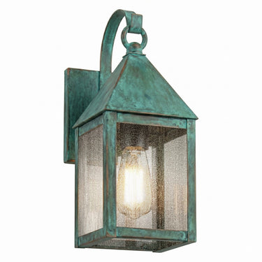 Ashford Sconce shown in the Verde Green finish with a Seedy shade - 9531P-VG-SDY