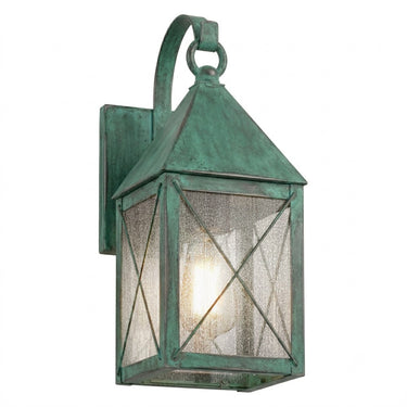 Ashford Sconce shown in the Verde Green finish with a Seedy shade - 9531P-X-VG-SDY