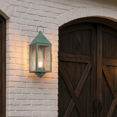 Ashford Sconce shown in the Verde Green finish with a Seedy shade - 9561-VG-SDY-C 2