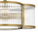 Aster 4 Light Semi-Flush Mount in Weathered Brass 2