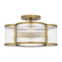 Aster 4 Light Semi-Flush Mount in Weathered Brass 1