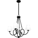 Atkins 4 Light Chandelier in Matte Black 6