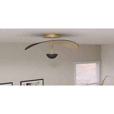 Azure Semi-Flush Mount in Matte Black 2
