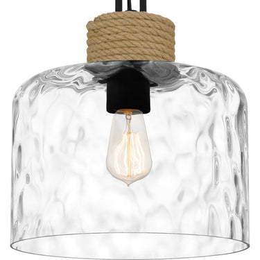 Baltic 1 Light Mini Pendant in Matte Black 2