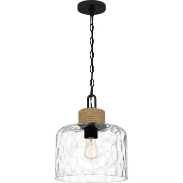 Baltic 1 Light Mini Pendant in Matte Black 1