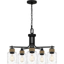 Baltic 5 Light Chandelier in Matte Black 5