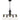 Baltic 5 Light Chandelier in Matte Black 5
