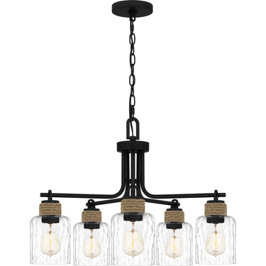 Baltic 5 Light Chandelier in Matte Black 5