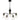 Baltic 5 Light Chandelier in Matte Black 6