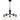 Baltic 5 Light Chandelier in Matte Black 1