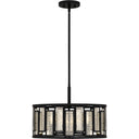 Bankston 4 Light Pendant in Matte Black 4