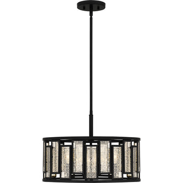 Bankston 4 Light Pendant in Matte Black 4