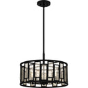 Bankston 4 Light Pendant in Matte Black 5