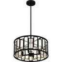 Bankston 4 Light Pendant in Matte Black 6