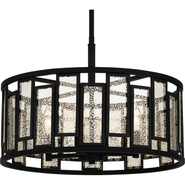 Bankston 4 Light Pendant in Matte Black 1