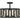Bankston 4 Light Semi-Flush Mount in Matte Black 1