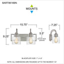 Bartley 2 Light Bath Light 14