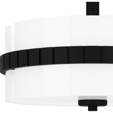 Baud 2 Light Semi-Flush Mount in Matte Black 2