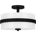 Baud 2 Light Semi-Flush Mount in Matte Black 3