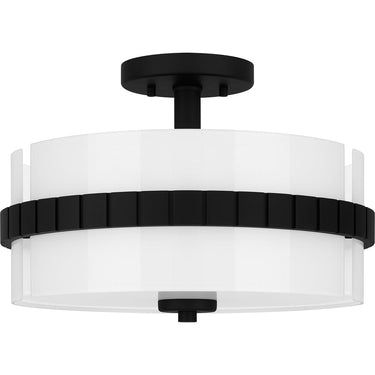 Baud 2 Light Semi-Flush Mount in Matte Black 3