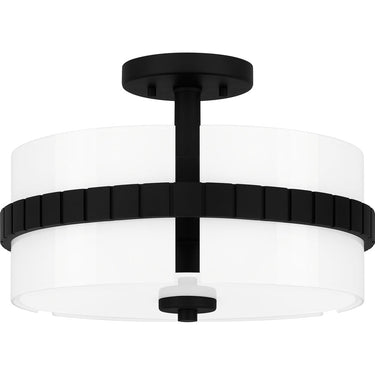 Baud 2 Light Semi-Flush Mount in Matte Black 4