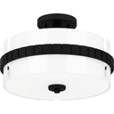 Baud 2 Light Semi-Flush Mount in Matte Black 5
