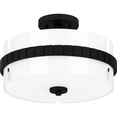 Baud 2 Light Semi-Flush Mount in Matte Black 5
