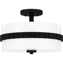 Baud 2 Light Semi-Flush Mount in Matte Black 1