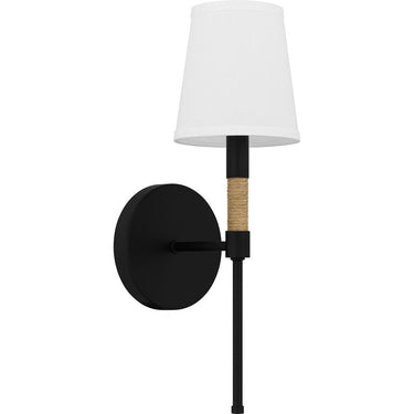 Bayside 1 Light Wall Sconce in Matte Black 3