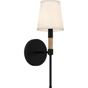 Bayside 1 Light Wall Sconce in Matte Black 4
